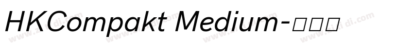 HKCompakt Medium字体转换